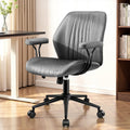 HeroSet Leather Office Chair with Removable Armrests